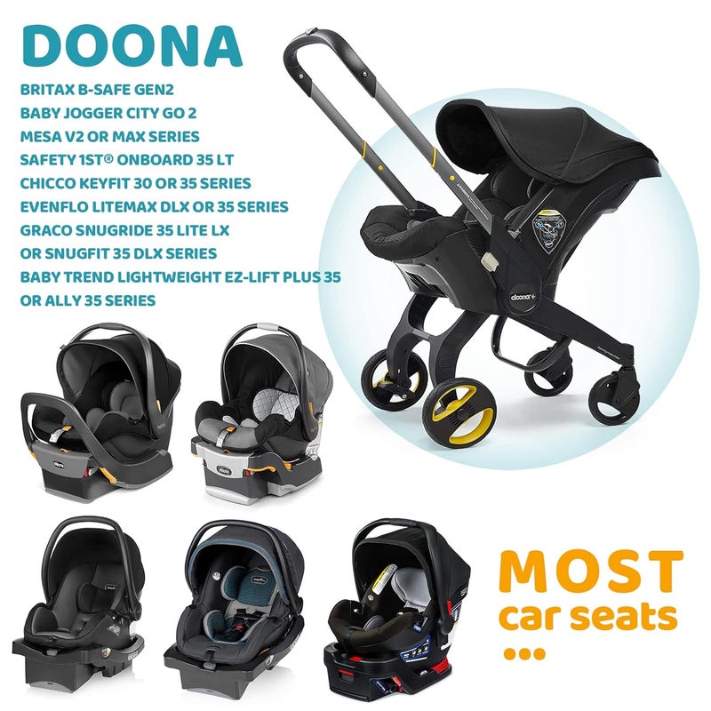 IvyWind Universal Car Seat Rain Cover, Weather Shield for Infant Car Seat with Storage Bag, Side Ventilation & Handle Opening, Provides Extra Protect Baby During The Covid-19, Baby Travel Accessories, Black - Image 4